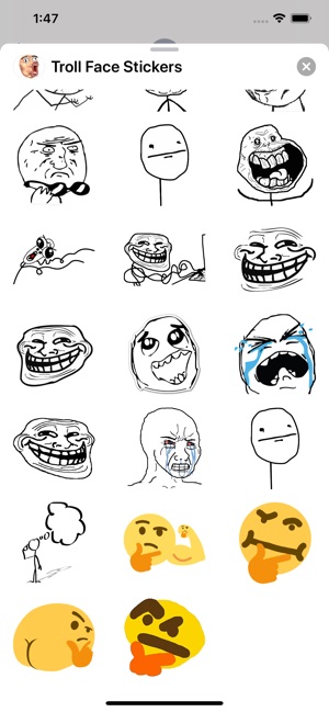 Troll Face Emoji Stickers on the App Store