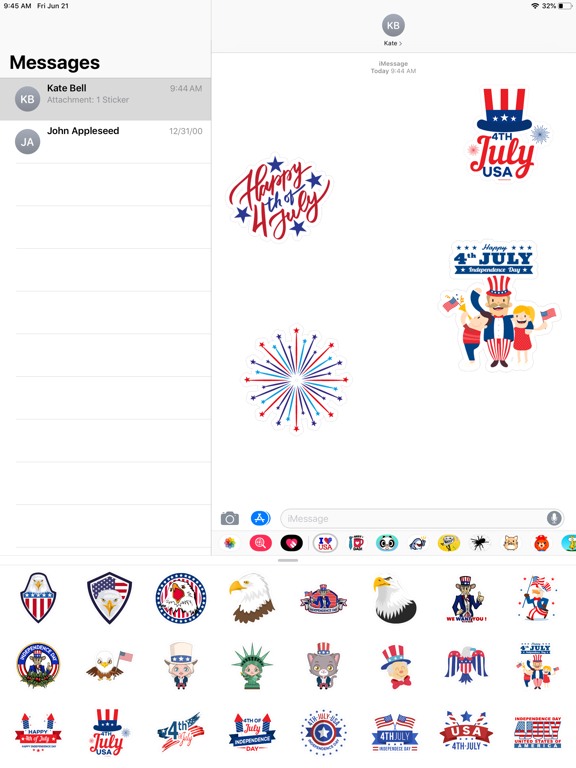Screenshot #5 for 4th of July Stickers ⋆