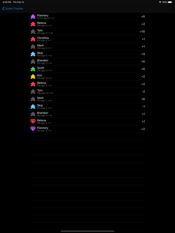 Game Score Tracker iPad screenshot 4 - Utilities app