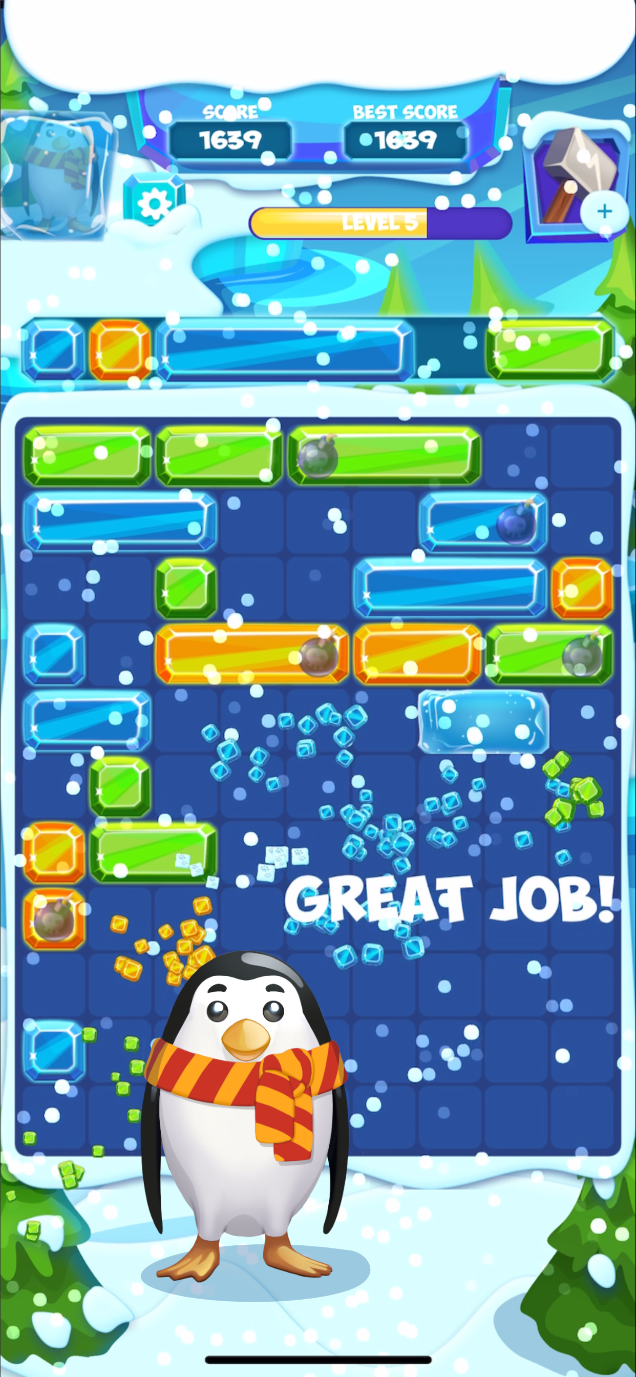 Slide Ice Block