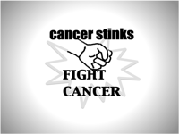 cancer stinks stickers