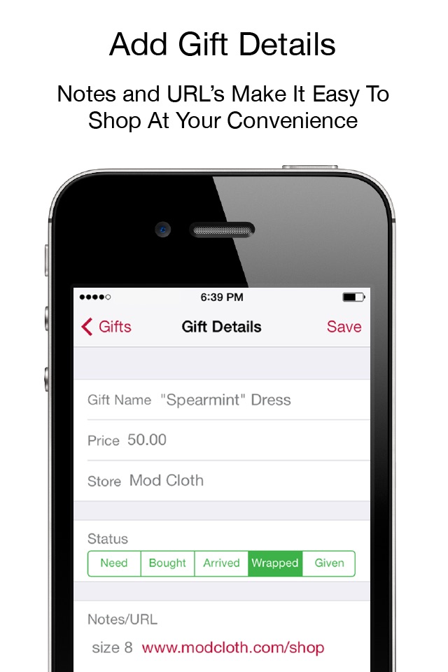 Go Gift - Gift List Manager screenshot 3