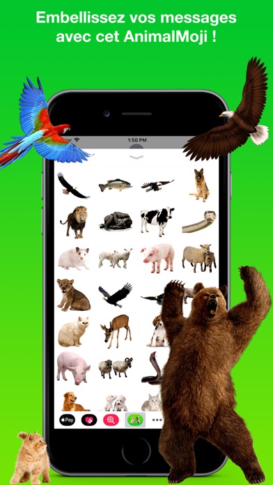 Screenshot #1 pour AnimalMoji Stickers