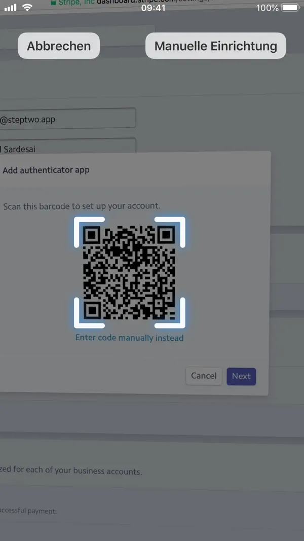 Step Two Screenshot 3