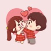 Dear Sweet Couple Stickers - iPadアプリ