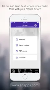 Field Service Repair Order screenshot #1 for iPhone