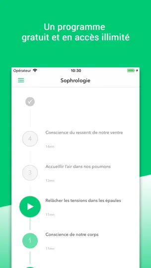 Capture d'écran de Sophrologie Avec Petit BamBou sur iPhone 3