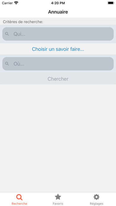 Screenshot #1 pour CS Annuaire Santé