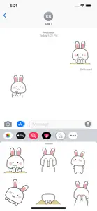 Sweet Rabbit Animated Stickers screenshot #3 for iPhone