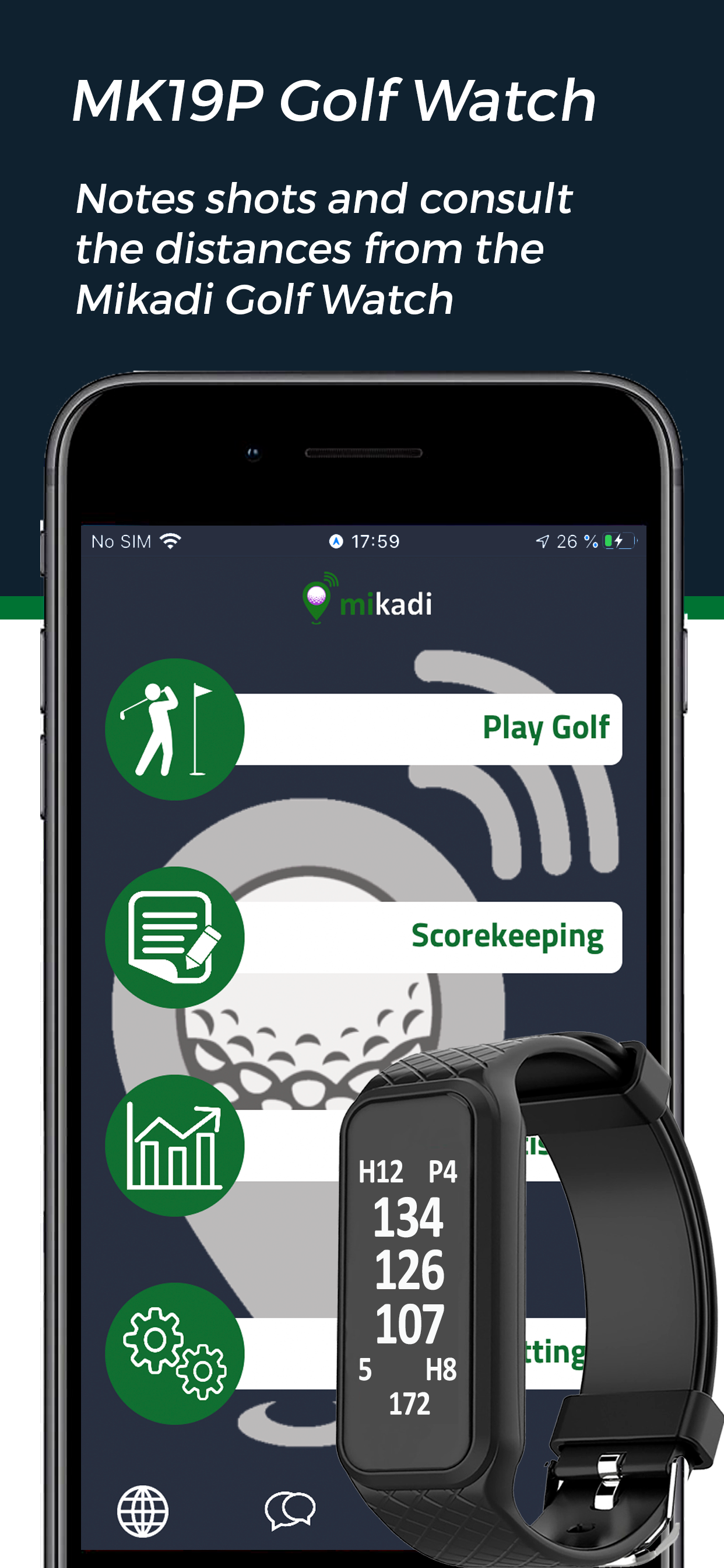 Mikadi Golf GPS & Rangefinder