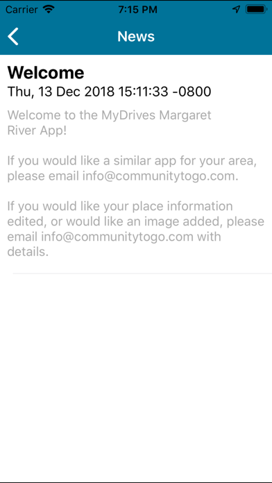 MyDrives Margaret River screenshot