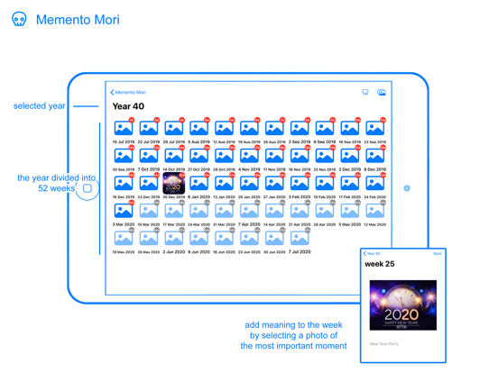 Screenshot #5 pour Memento Mori App.
