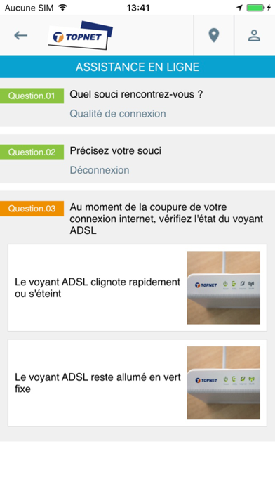 TOPNET APP Screenshot