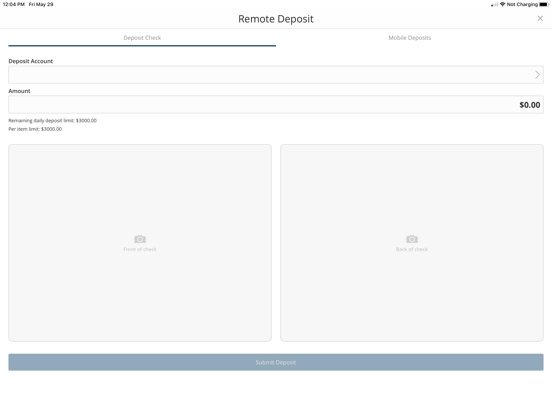 Honda FCU Mobile iPad screenshot 4 - Finance app