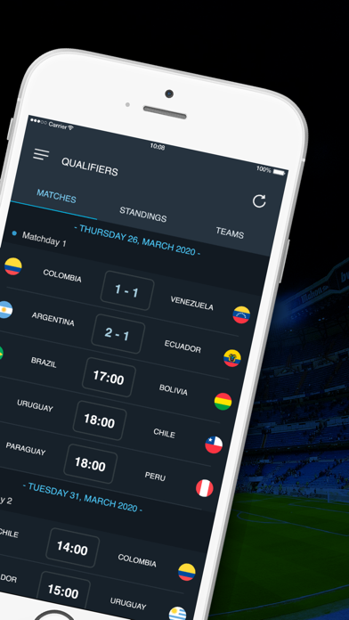 South American Qualifiers Screenshot