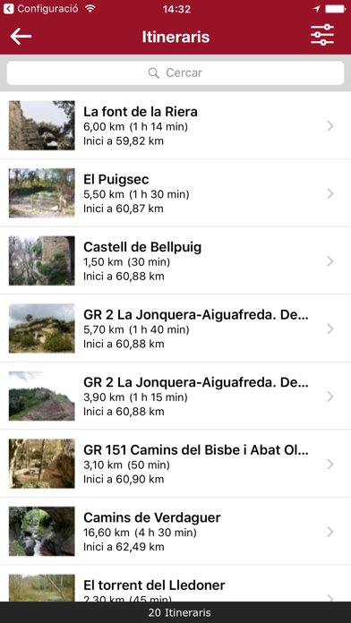 Itineraris Parcs Screenshot