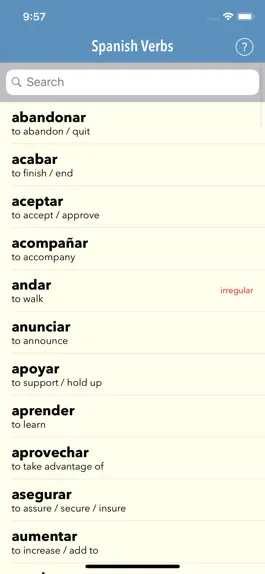 Game screenshot Spanish Verbs mod apk