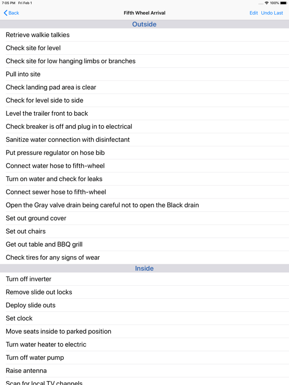 Screenshot #6 pour Ultimate RV Checklist