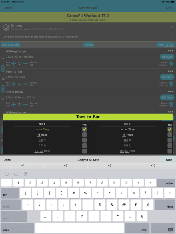 Workout Maker iPad screenshot 5 - Health & Fitness app