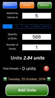 alcohol units calculator iphone screenshot 1