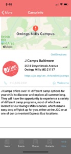 J Camps Baltimore screenshot #2 for iPhone