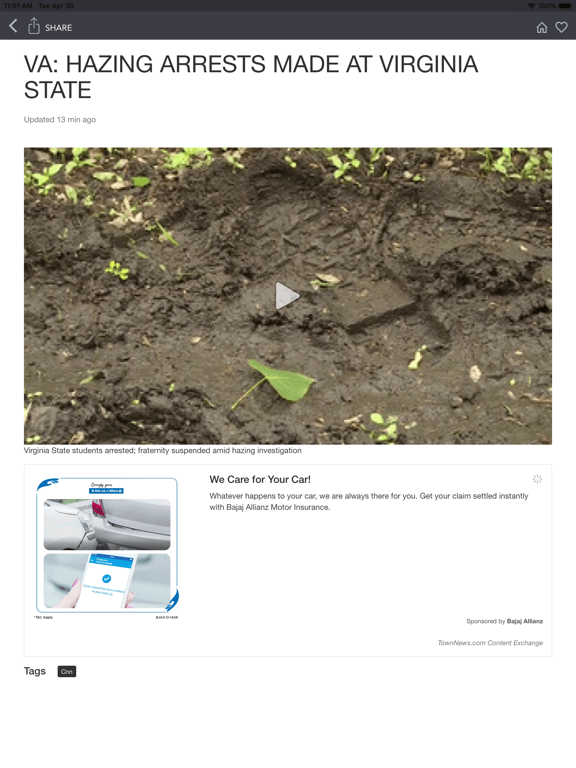 The Caledonian Record iPad screenshot 2 - News app