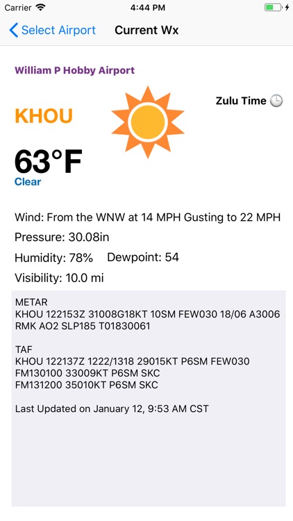 Airports and Aviation Weather