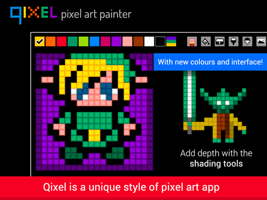 Qixel - Pixel Art Makerのおすすめ画像1