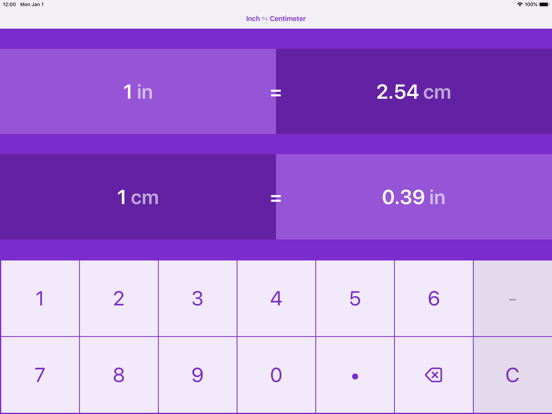 Inches naar Centimeters iPad app afbeelding 4