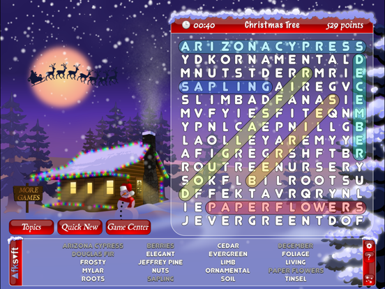 WordSearch Christmas HD iPad screenshot 5 - Games app