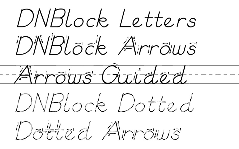 How to cancel & delete dn block letter fonts 3