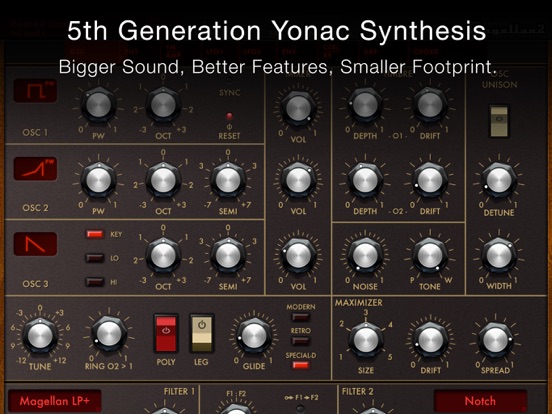 Magellan Synthesizer 2 iPad app afbeelding 4