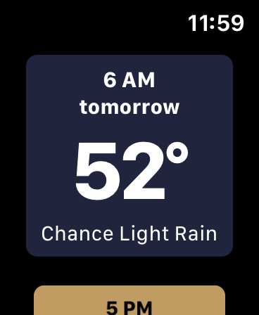 Nowcast - commuter weather