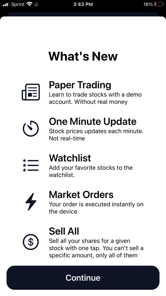 Paper Trading - 2 - (iOS)