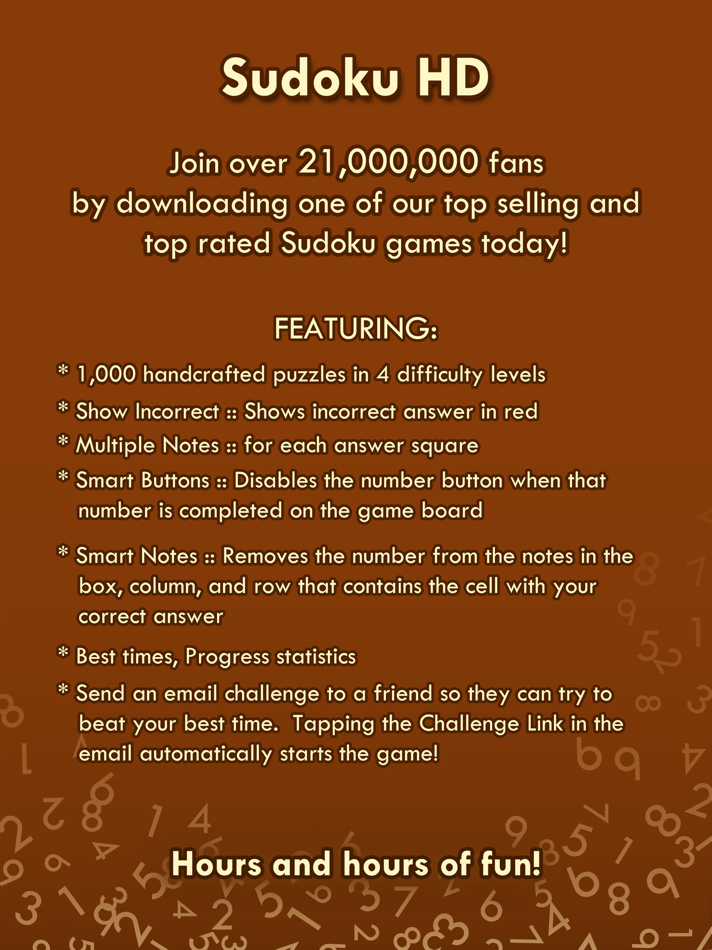 #1. Sudoku HD (iOS) 由: Mighty Mighty Good Games