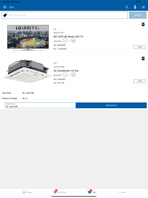 CG Digital iPad screenshot 4 - Shopping app