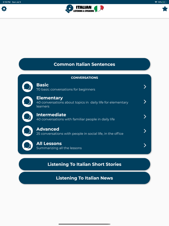 Screenshot #4 pour Italien  ー  Écouter et Parler