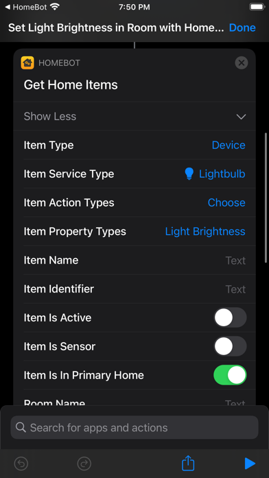 Screenshot #2 pour HomeBot for Shortcuts