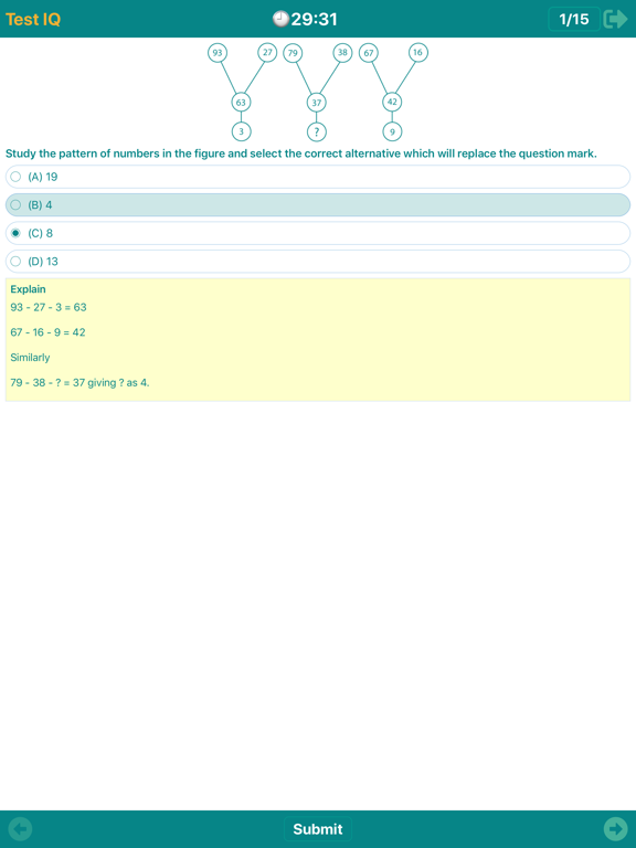 IQTest  - Training Brain iPad screenshot