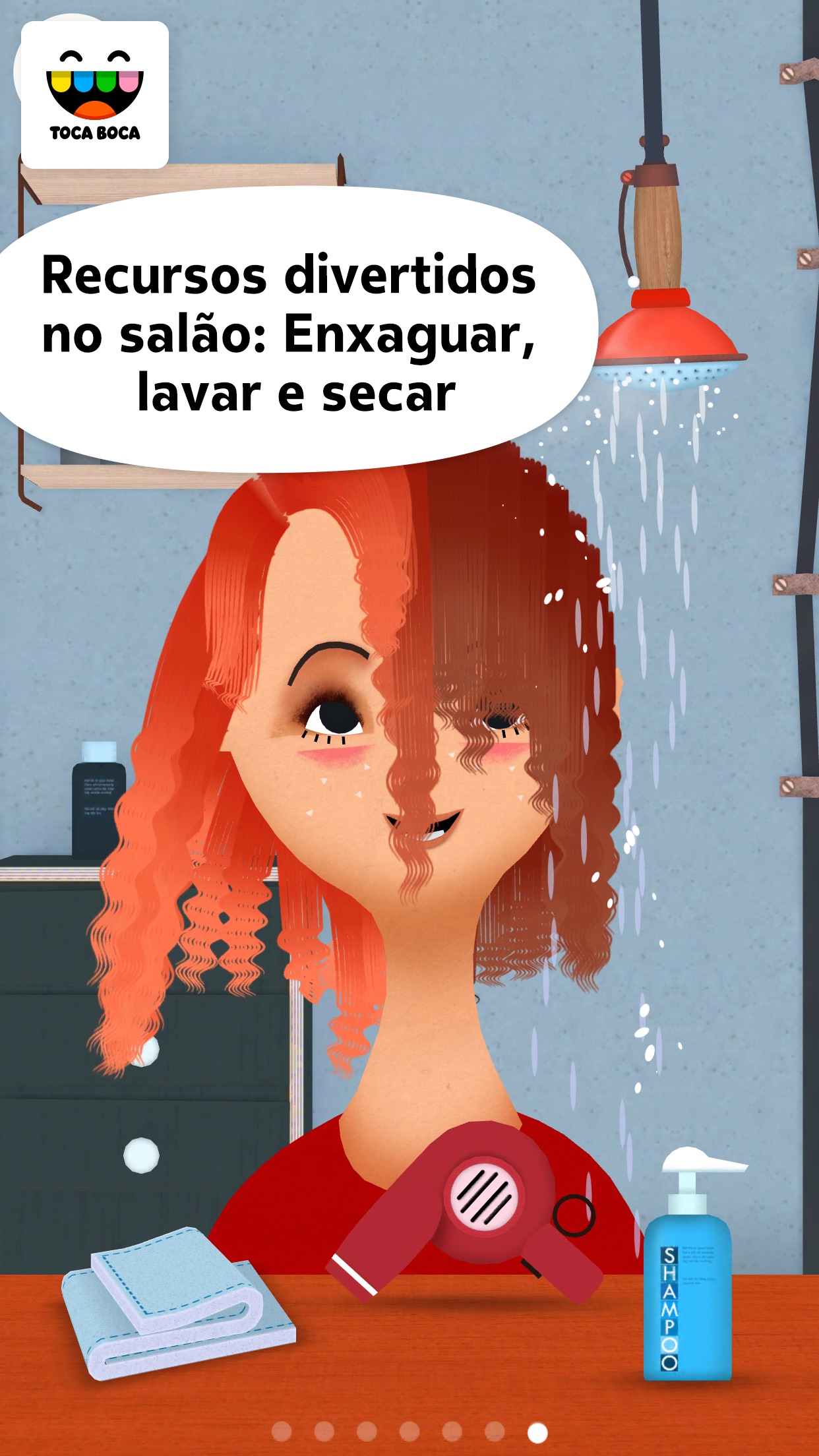 Screenshot do app Toca Hair Salon 2