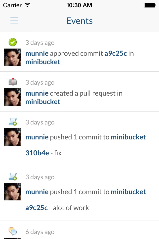 Mini Bucket - BitBucket Client screenshot 2