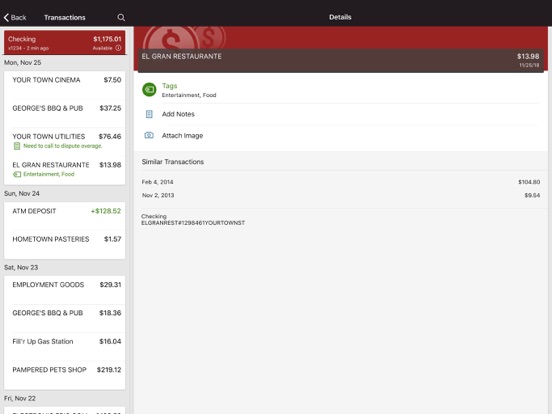 The Seymour Bank iPad screenshot 3 - Finance app