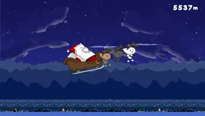 Flying Santa Cat screenshot 1