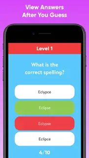 spelling test quiz - word game iphone screenshot 2