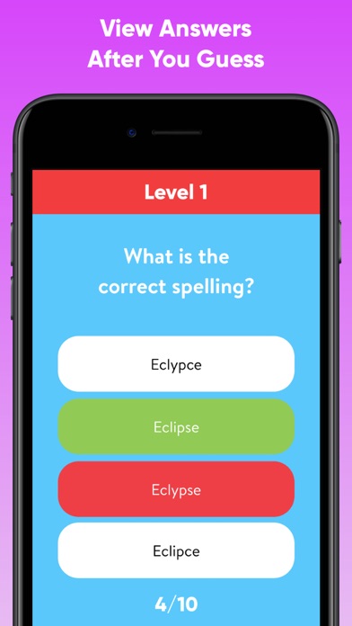 Spelling Test Quiz screenshot 2