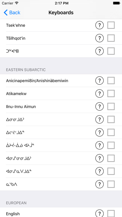 Screenshot #3 pour FirstVoices Keyboards