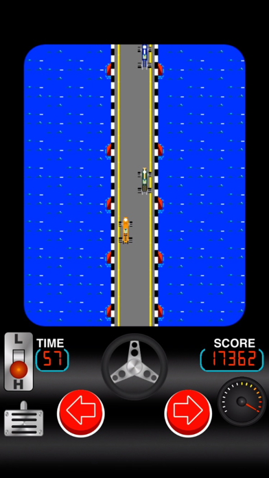 Retro GP, car racing. Screenshot