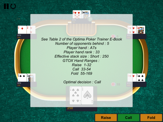 Optima Poker Trainer screenshot 3