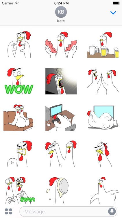 Chicken Bro 12 Sticker Pack