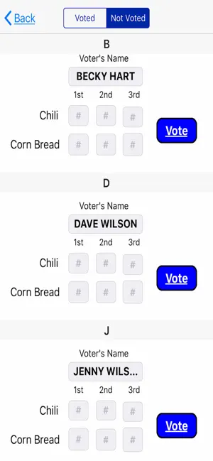Chili Cook-Off Score Board Screenshot 5